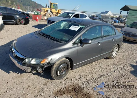 2010 Honda Civic Lx from USA, damaged, VIN 2HGFA1F54AH575572